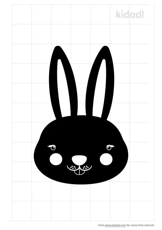 Bunny With Big Ears Stencils