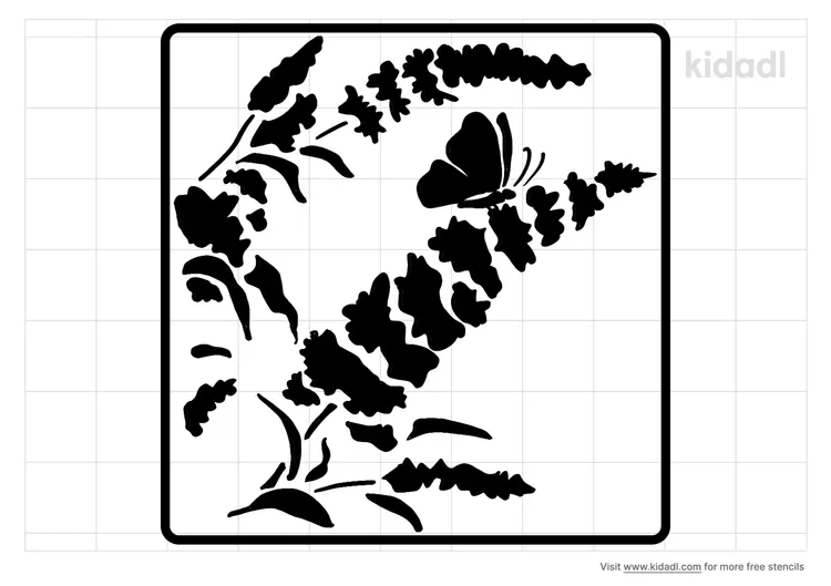 Butterfly Bush Stencils