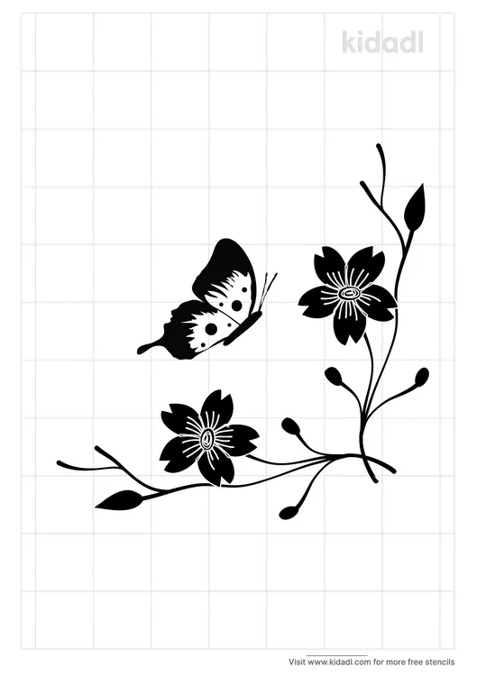 Butterfly Corner Stencils