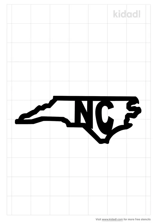 Carolina State North Carolina Stencils