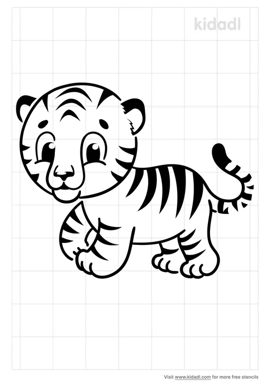 cartoon-tiger-stencil