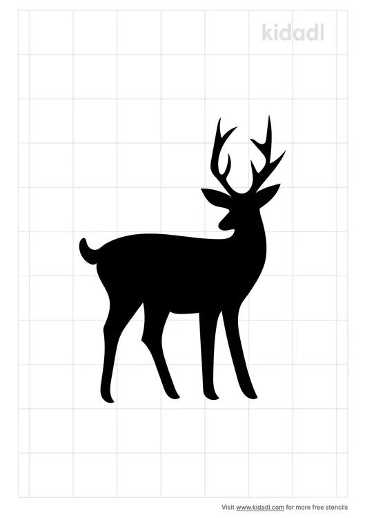 Cartoon Woodland Deer Stencils