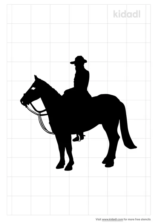 Cavalry Soldier Stencils