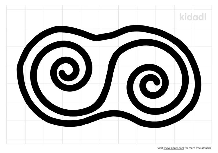 Celtic Double Spirals Stencils