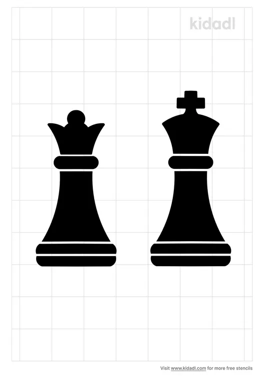 Chess Piece Stencils
