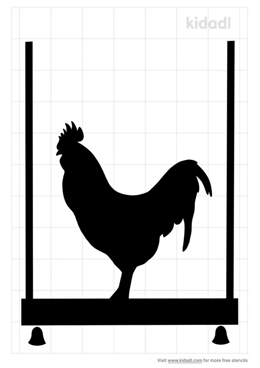 Chicken On Swing Stencils