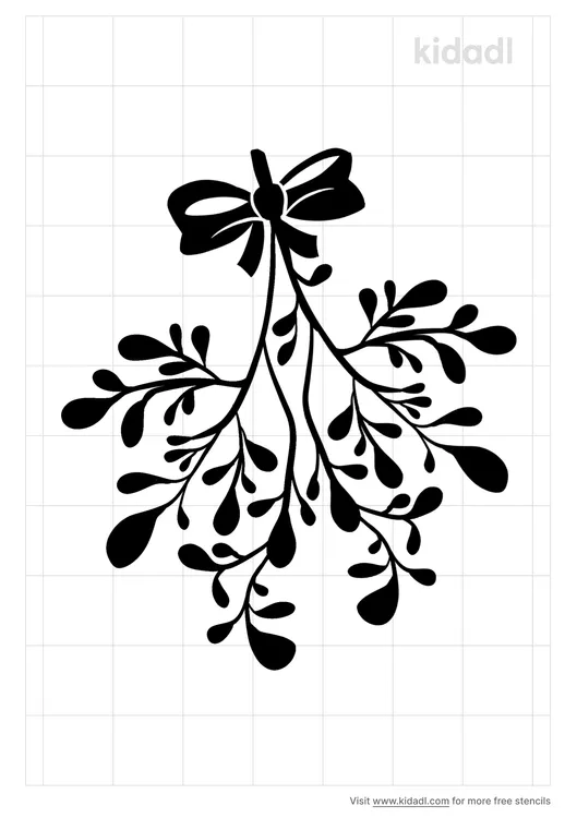 Christmas Mistletoe Stencils