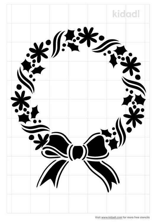 Christmas Wreath Stencils