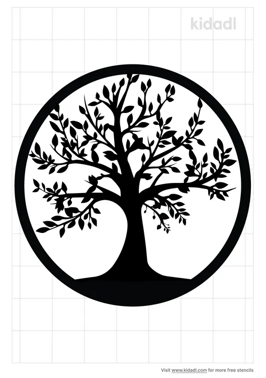 Circle Tree Stencils