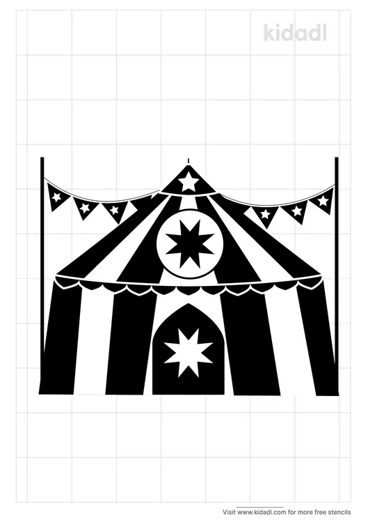 Circus Tent Stencils
