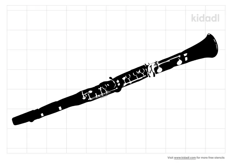 Clarinet Instrument Stencils