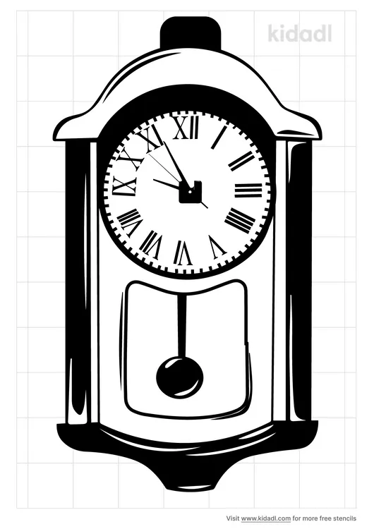 Clock Pendulum Stencils