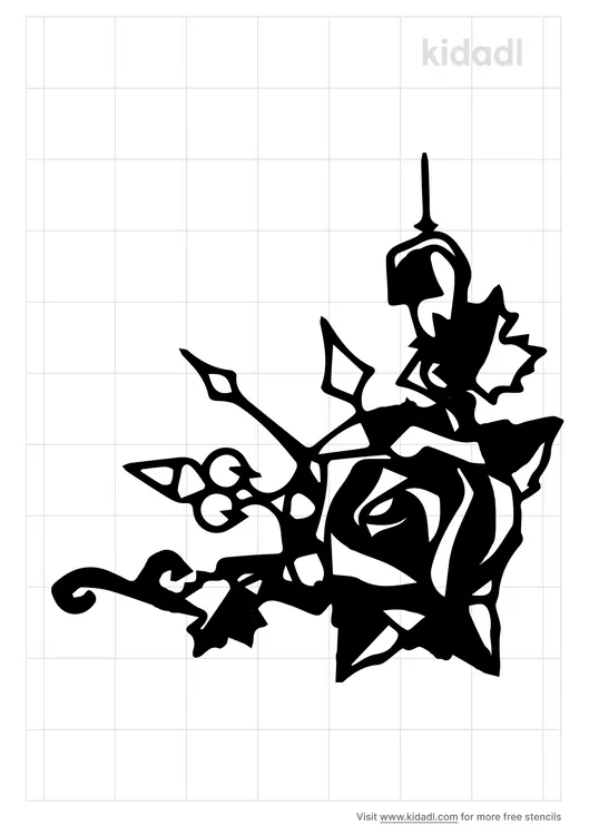 clockwork-rose-stencil