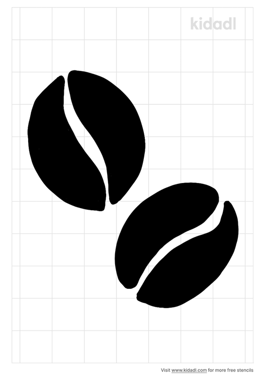Coffee Beans Coffee Stencil 