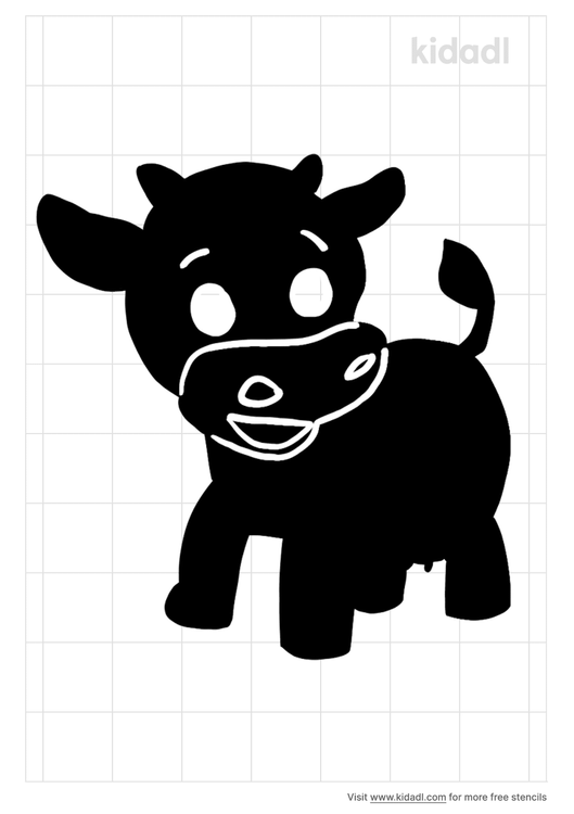 Cow Calf Stencils | Free Printable Animals Stencils | Kidadl and ...