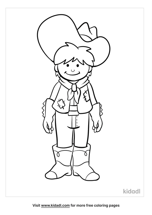 cowboy coloring pages free people and celebrities coloring pages kidadl