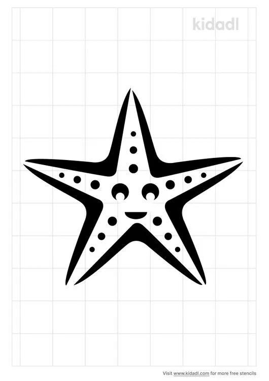 Cute Starfish Stencils