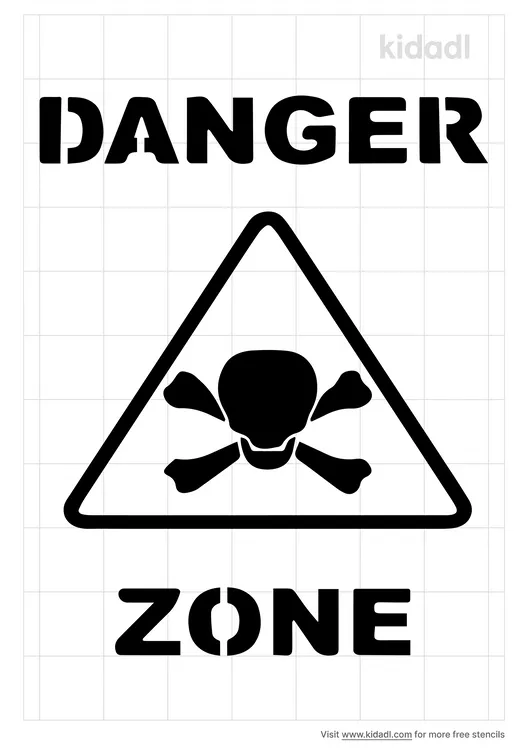 Danger Zone Stencils