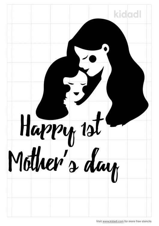 Daughter's First Mother's Day Stencils