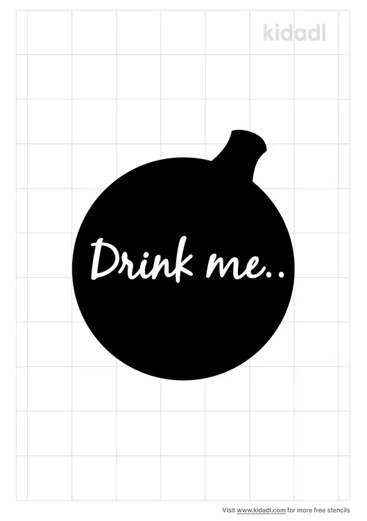Drink Me Stencils