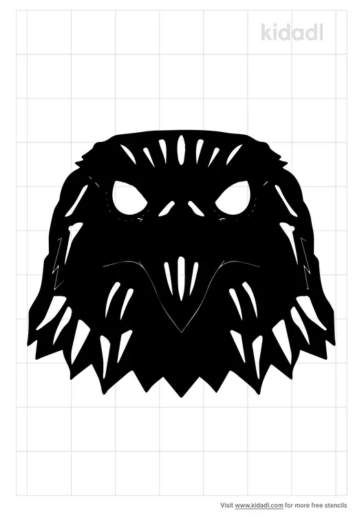 Eagle Mask Head Stencils