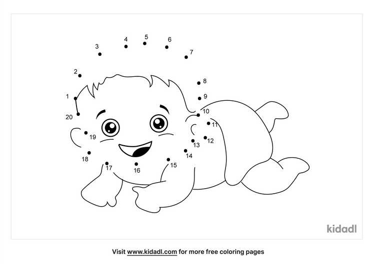 Free Baby Easy 1 Dot To Dot Printables For Kids Kidadl