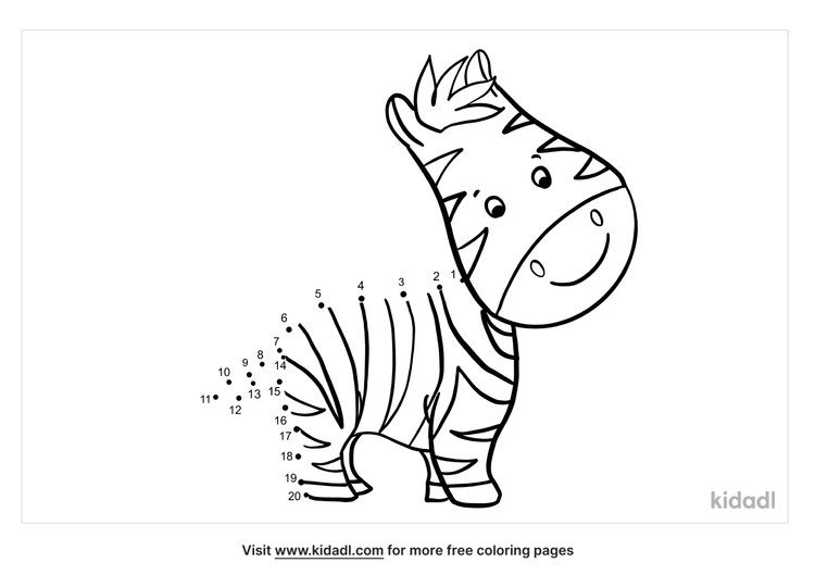 Free Jungle Animal Easy 1 Dot To Dot Printables For Kids Kidadl