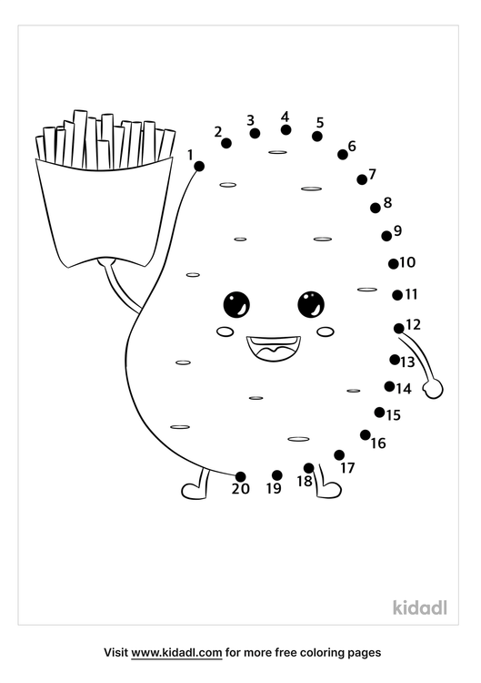 Free Potato Easy 1 Dot To Dot Printables For Kids Kidadl