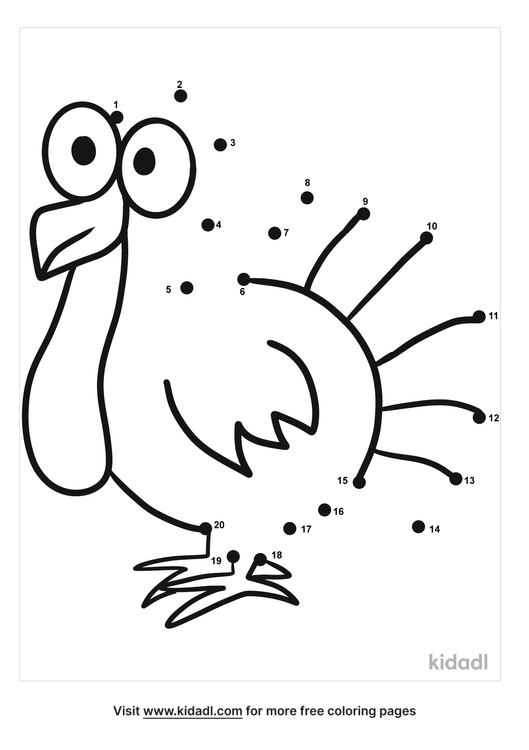 Free Thanksgiving Easy 1 Dot To Dot Printables For Kids Kidadl