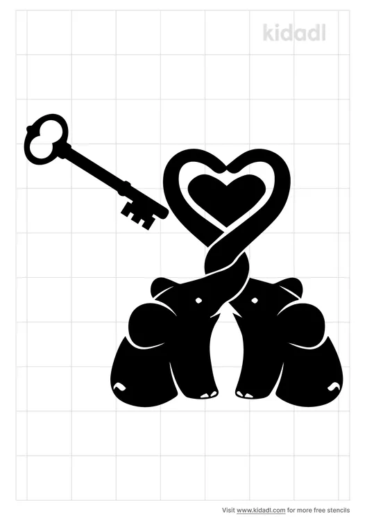 elegant-heart-and-key-stencil