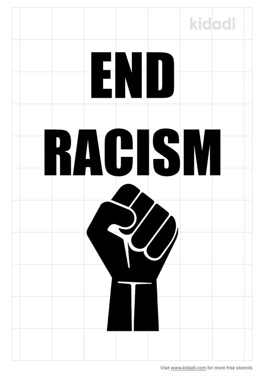 End Racism Stencils