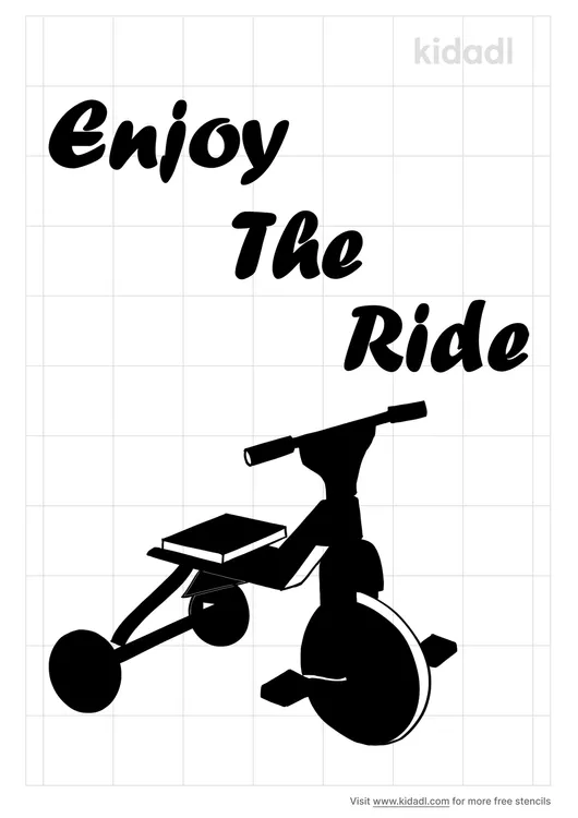 Enjoy The Ride Stencils