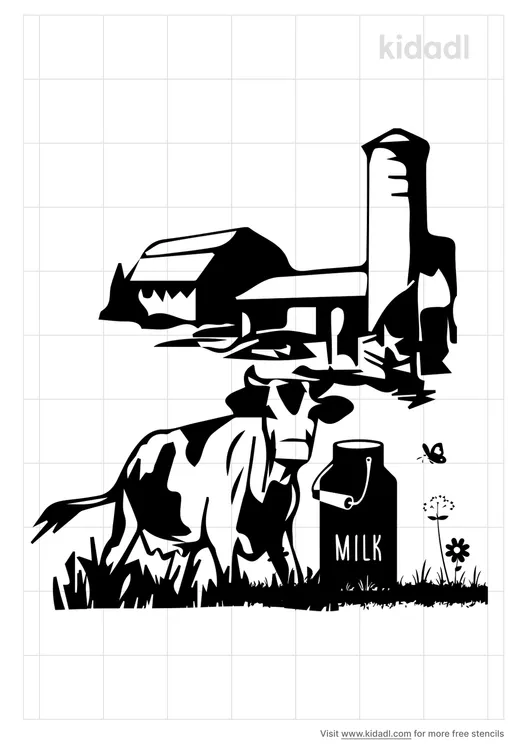 Farm And Dairy Stencils