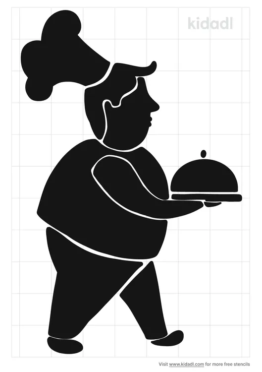 Fat Chef Man Stencils