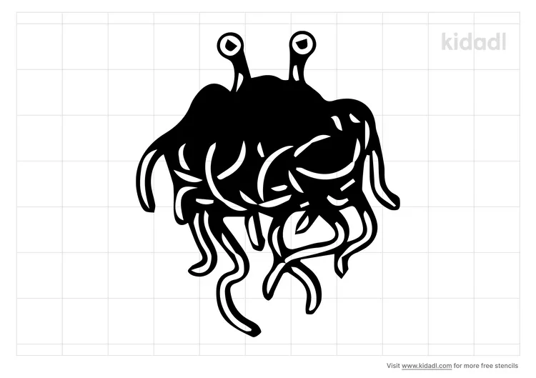 Flying Spaghetti Monster Stencils
