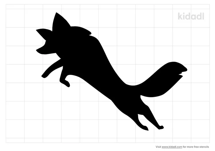 Fox Jumping Stencils