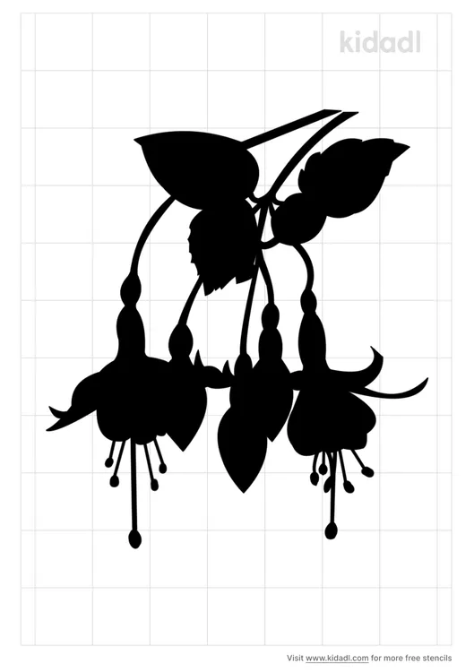 Fuchsia Plant Stencils