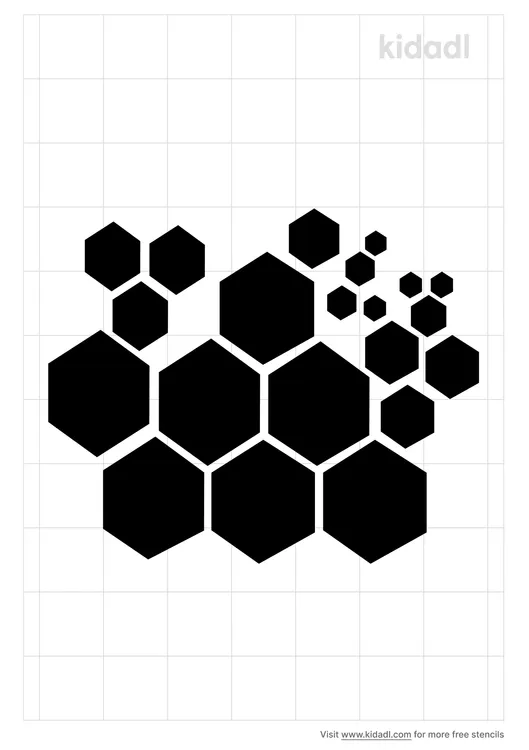 Geometric Hexagon Stencils