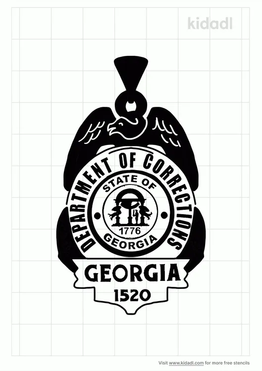 Georgia Department Of Corrections Badge Stencils