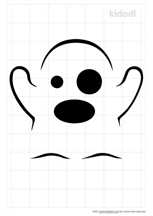 Ghost Emoji Stencils