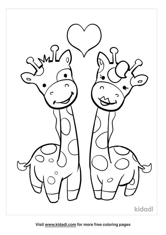 giraffe coloring pages free animals coloring pages kidadl