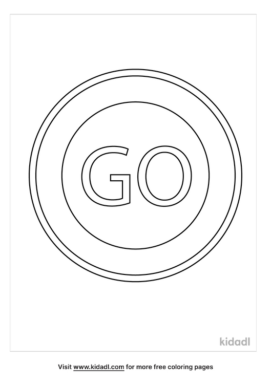 Go Sign Coloring Page Named Coloring B110 Social