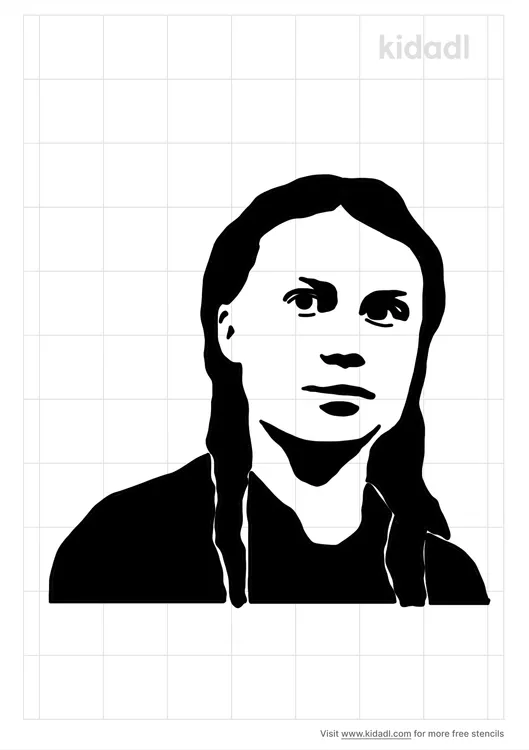 Greta Thunberg Stencils