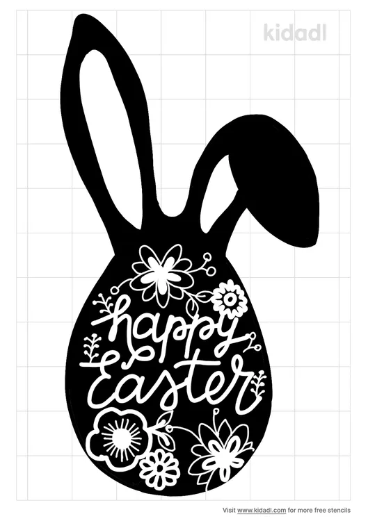 Happy Easter Stencils