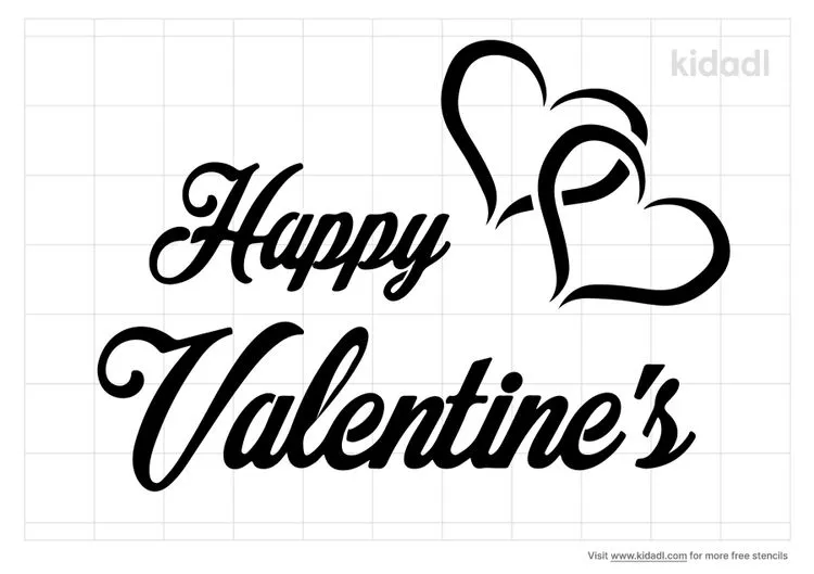 Happy Valentines Stencils