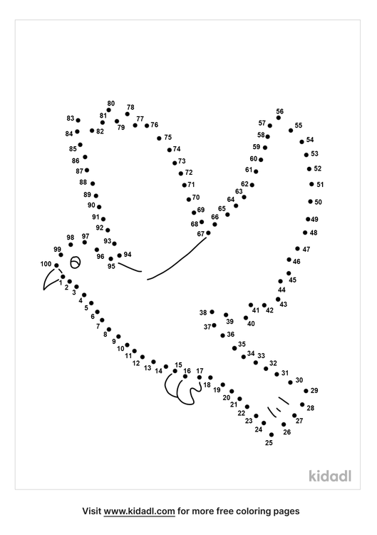 Free Bird Hard 1 100 Dot To Dot Printables For Kids Kidadl