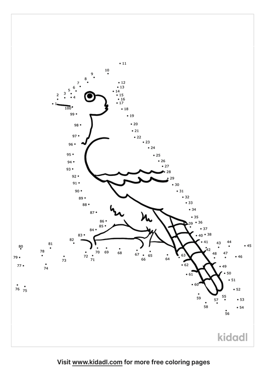 Free Blue Jay Hard 1 100 Dot To Dot Printables For Kids Kidadl