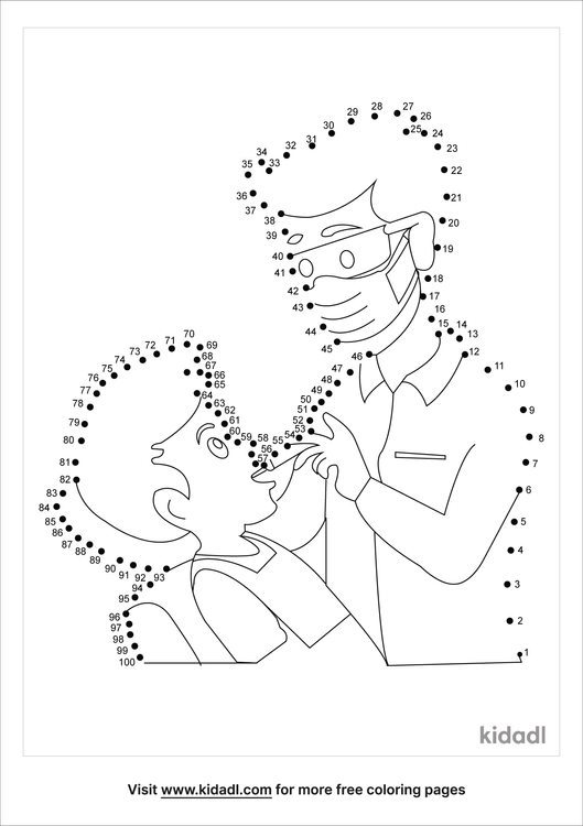 Free Dental Hard 1 100 Dot To Dot Printables For Kids Kidadl