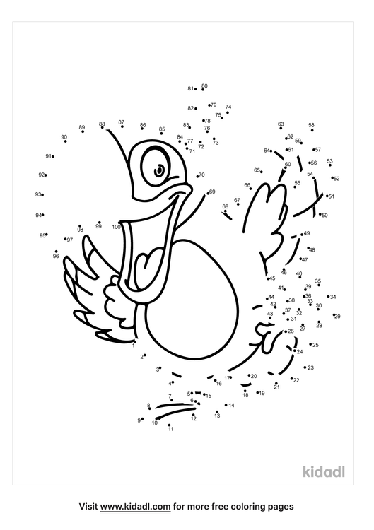 Free Birds Dot To Dot Printables Letters Numbers Kidadl