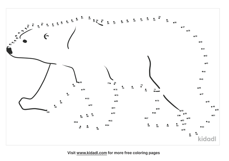 Free Polar Bear Hard 1 100 Dot To Dot Printables For Kids Kidadl